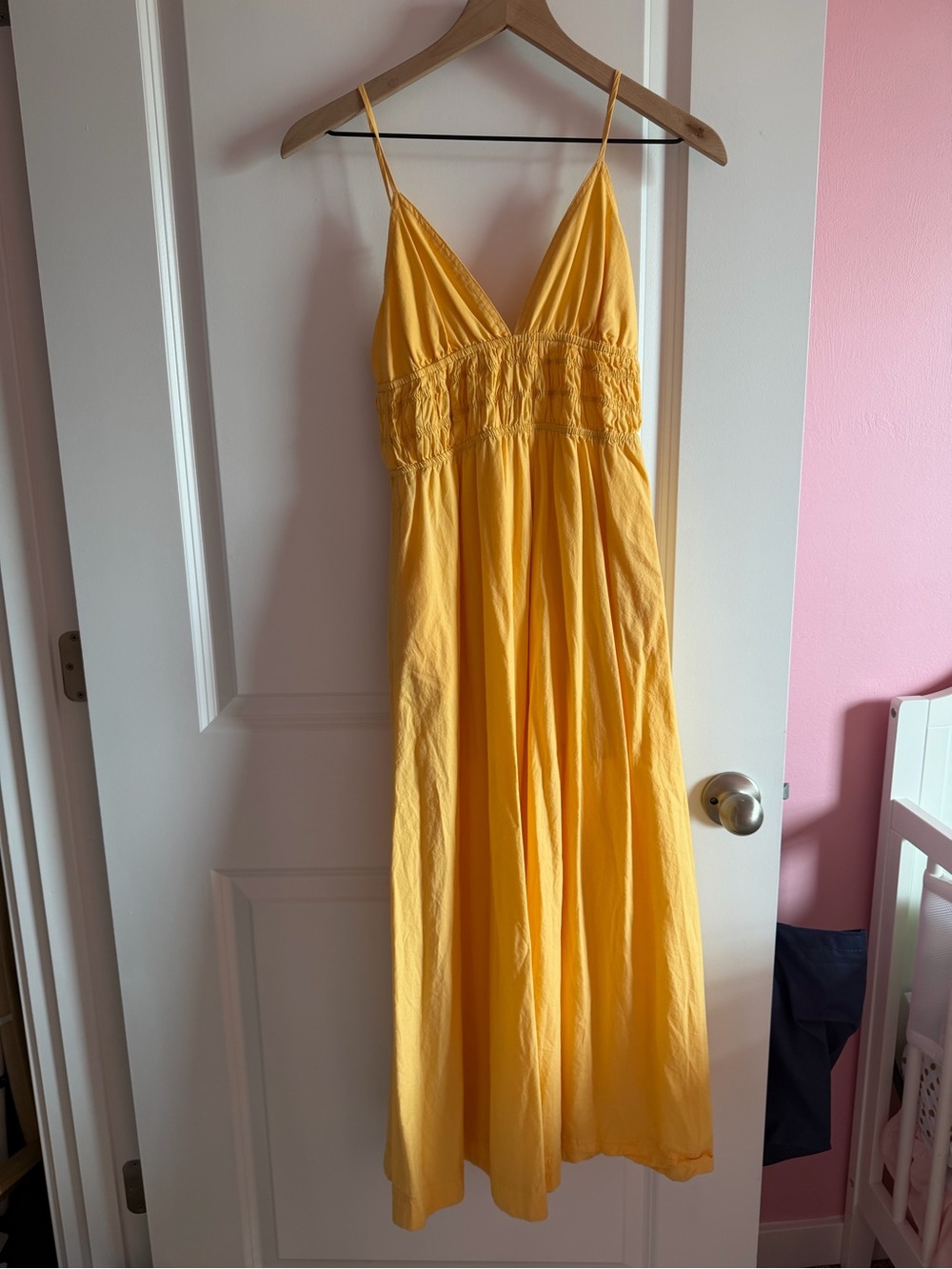 Fashion Nova Sunny Yellow Spaghetti-Strap Maxi Dress
